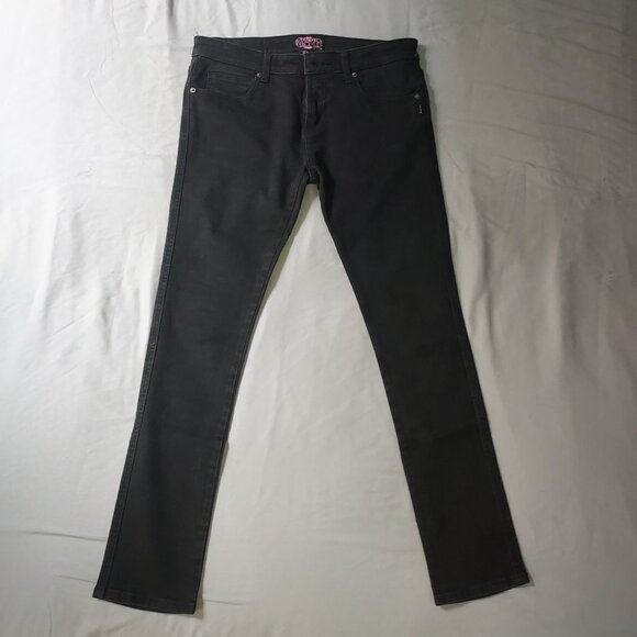 TRASH & VAUDEVILLE BLACK MENS SKINNY JEANS 33x30 - Picture 1 of 4